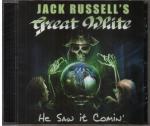 Cover for Jack Russell's Great White - He Saw It Comin